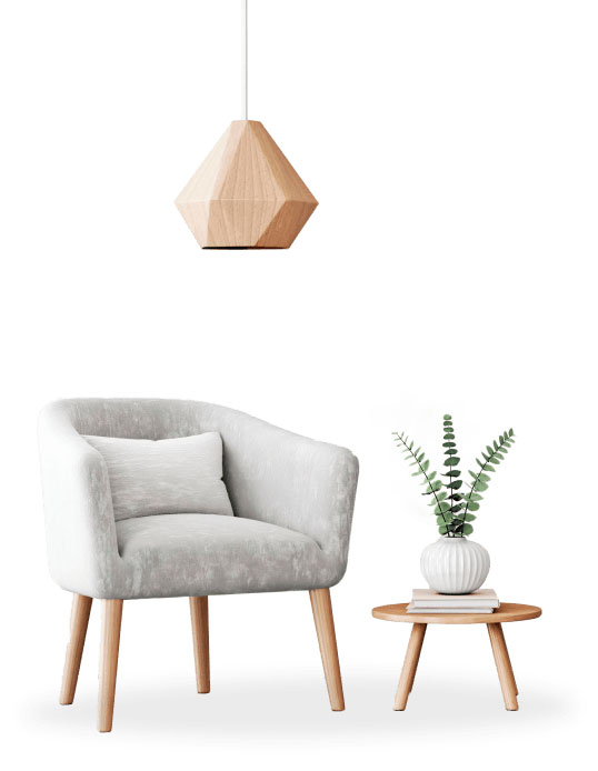 Chair with handing light